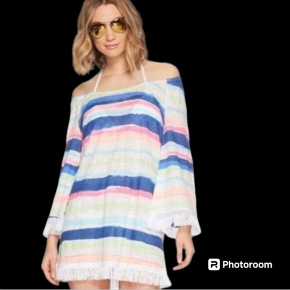Lily Pulitzer Striped Getaway Swimsuit Cover Up Size XXS - Picture 1 of 13